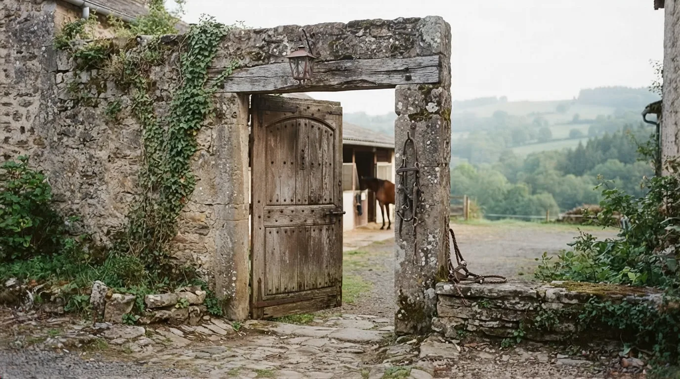 Entrée du Poney Club Equi-Libre, centre équestre à Château-Chervix