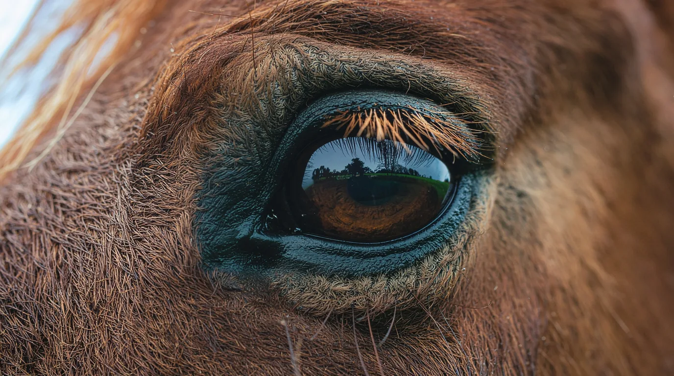 Un regard de cheval au Poney Club Equi-Libre, Château-Chervix
