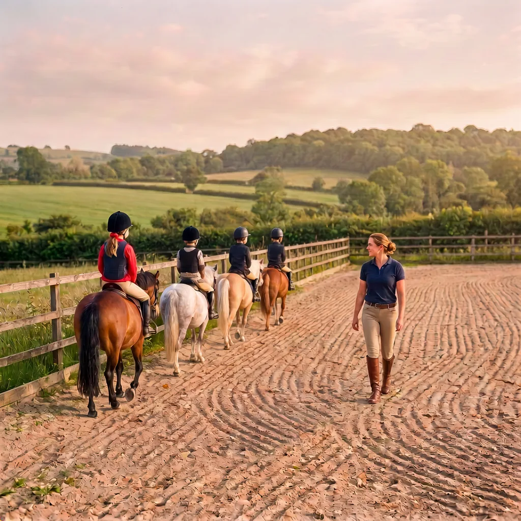 Cours de poney à Château-Chervix, Haute-Vienne